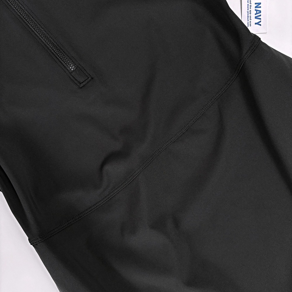 NWT MockNeck HalfZip Pleated Black Athletic Dress LP Mini Tennis Pickleball Golf - Picture 6 of 10